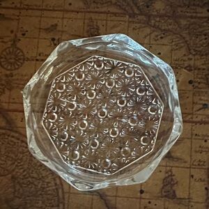 Intricate French Glass Trinket Dish